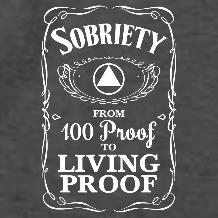 Sobriety Anniversary Living Proof NA AA Recovery Vector Backpack