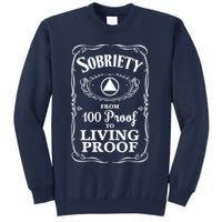 Sobriety Anniversary Living Proof NA AA Recovery Sweatshirt