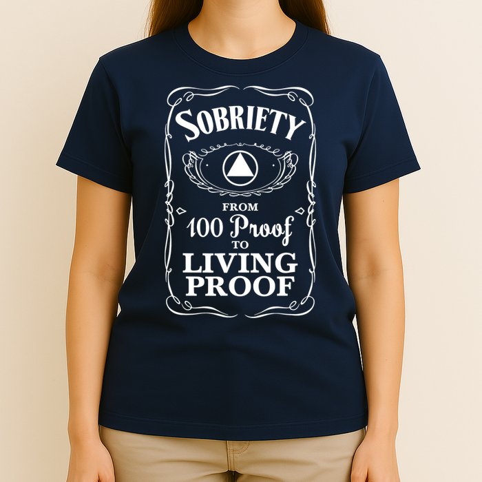 Sobriety Anniversary Living Proof NA AA Recovery T-Shirt
