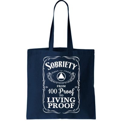Sobriety Anniversary Living Proof NA AA Recovery Bag