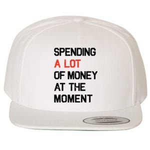 Spending A Lot Of Money At The Moment Wool Snapback Cap