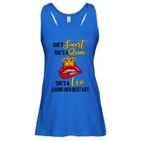 Shes A Leo Zodiac Sign Black Leo Astrology Melanin Cool Gift Ladies Essential Flowy Tank