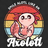 Smile A Lot Like An Axolotl Garment-Dyed Fleece Hoodie