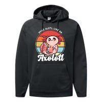 Smile A Lot Like An Axolotl Performance Fleece Hoodie