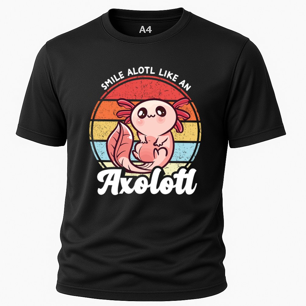 Smile A Lot Like An Axolotl Performance Shirt