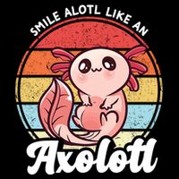 Smile A Lot Like An Axolotl 7-Panel Snapback Hat