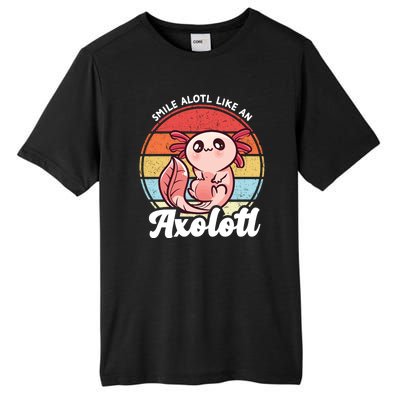 Smile A Lot Like An Axolotl Tall Fusion ChromaSoft Performance T-Shirt