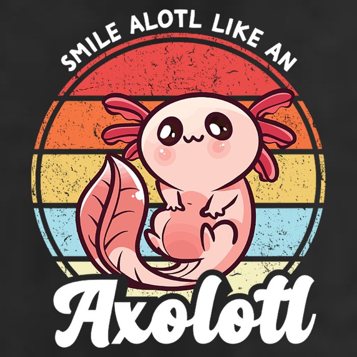 Smile A Lot Like An Axolotl Premium Pullover Hoodie