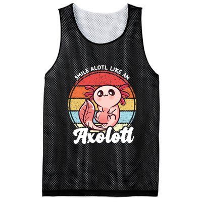 Smile A Lot Like An Axolotl Mesh Reversible Basketball Jersey Tank