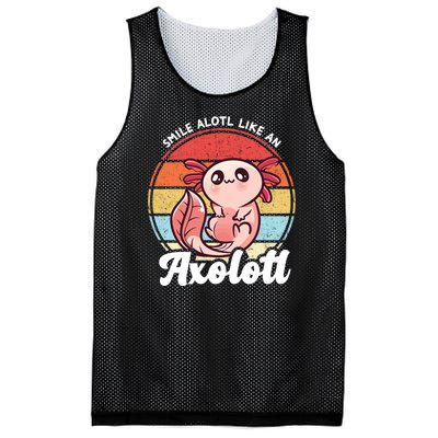 Smile A Lot Like An Axolotl Mesh Reversible Basketball Jersey Tank