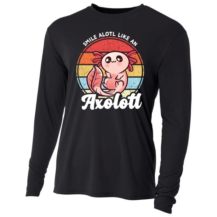 Smile A Lot Like An Axolotl Cooling Performance Long Sleeve Crew