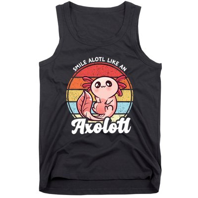 Smile A Lot Like An Axolotl Tank Top