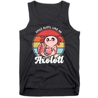 Smile A Lot Like An Axolotl Tank Top