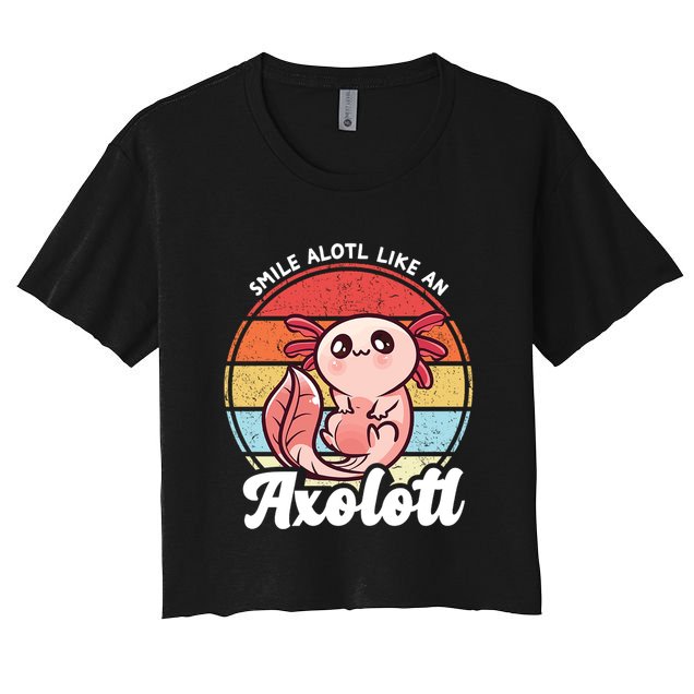 Smile A Lot Like An Axolotl Crop Top
