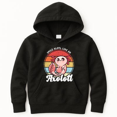 Smile A Lot Like An Axolotl Kids Hoodie