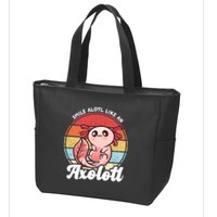 Smile A Lot Like An Axolotl Zip Tote Bag