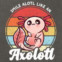 Smile A Lot Like An Axolotl Cotton Canvas Backpack