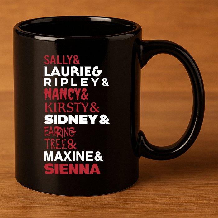 Sally And Laurie And Nancy And Kirsty And Sidney And Ering And Tree And Maxine A 11oz C Handle Ceramic Mug