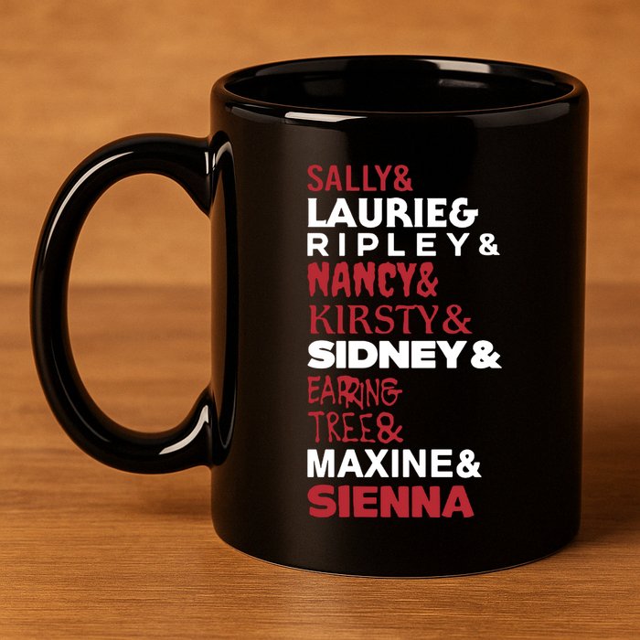 Sally And Laurie And Nancy And Kirsty And Sidney And Ering And Tree And Maxine A 11oz C Handle Ceramic Mug