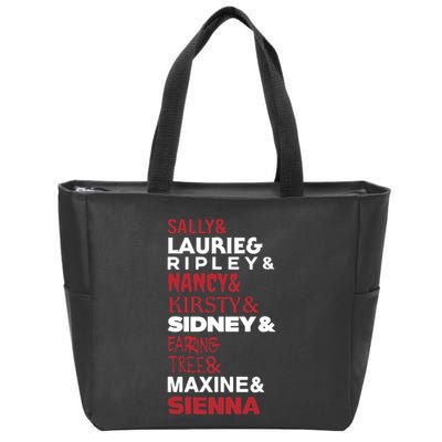Sally And Laurie And Nancy And Kirsty And Sidney And Ering And Tree And Maxine A Zip Tote Bag
