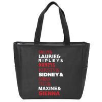 Sally And Laurie And Nancy And Kirsty And Sidney And Ering And Tree And Maxine A Zip Tote Bag