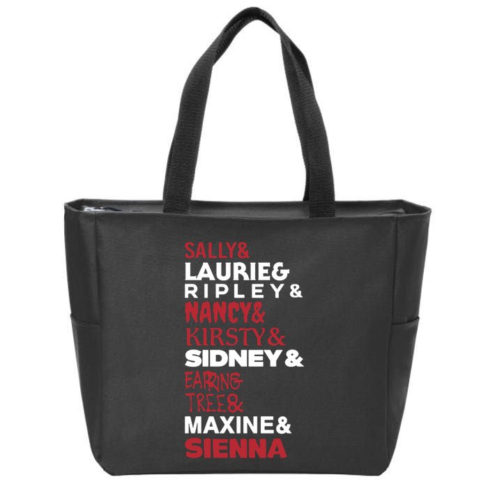 Sally And Laurie And Nancy And Kirsty And Sidney And Ering And Tree And Maxine A Zip Tote Bag