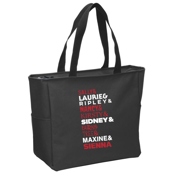 Sally And Laurie And Nancy And Kirsty And Sidney And Ering And Tree And Maxine A Zip Tote Bag