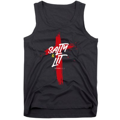 Salty And Lit God Is My Father Tank Top