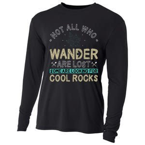 Some Are Looking For Cool Rocks Geologist Geode Hunter Cooling Performance Long Sleeve Crew