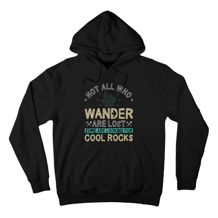 Some Are Looking For Cool Rocks Geologist Geode Hunter Tall Hoodie