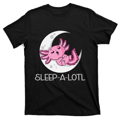 SLEEP A LOTL Sleeping Axolotl Pyjamas Funny T-Shirt