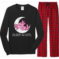 SLEEP A LOTL Sleeping Axolotl Pyjamas Funny Long Sleeve Pajama Set