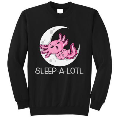 SLEEP A LOTL Sleeping Axolotl Pyjamas Funny Tall Sweatshirt