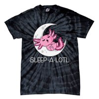 SLEEP A LOTL Sleeping Axolotl Pyjamas Funny Tie-Dye T-Shirt