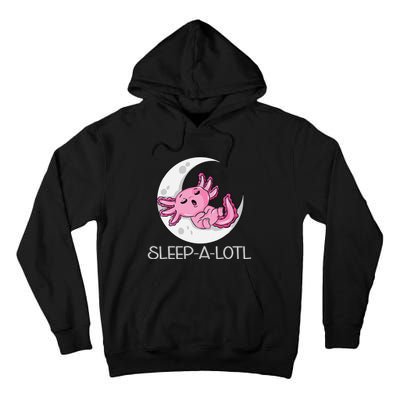 SLEEP A LOTL Sleeping Axolotl Pyjamas Funny Tall Hoodie