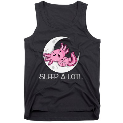 SLEEP A LOTL Sleeping Axolotl Pyjamas Funny Tank Top