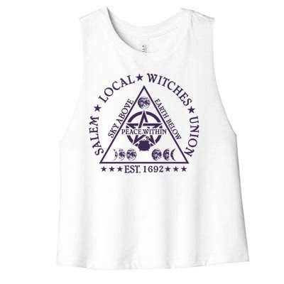 Salem Local Witches Women's Racerback Cropped Tank