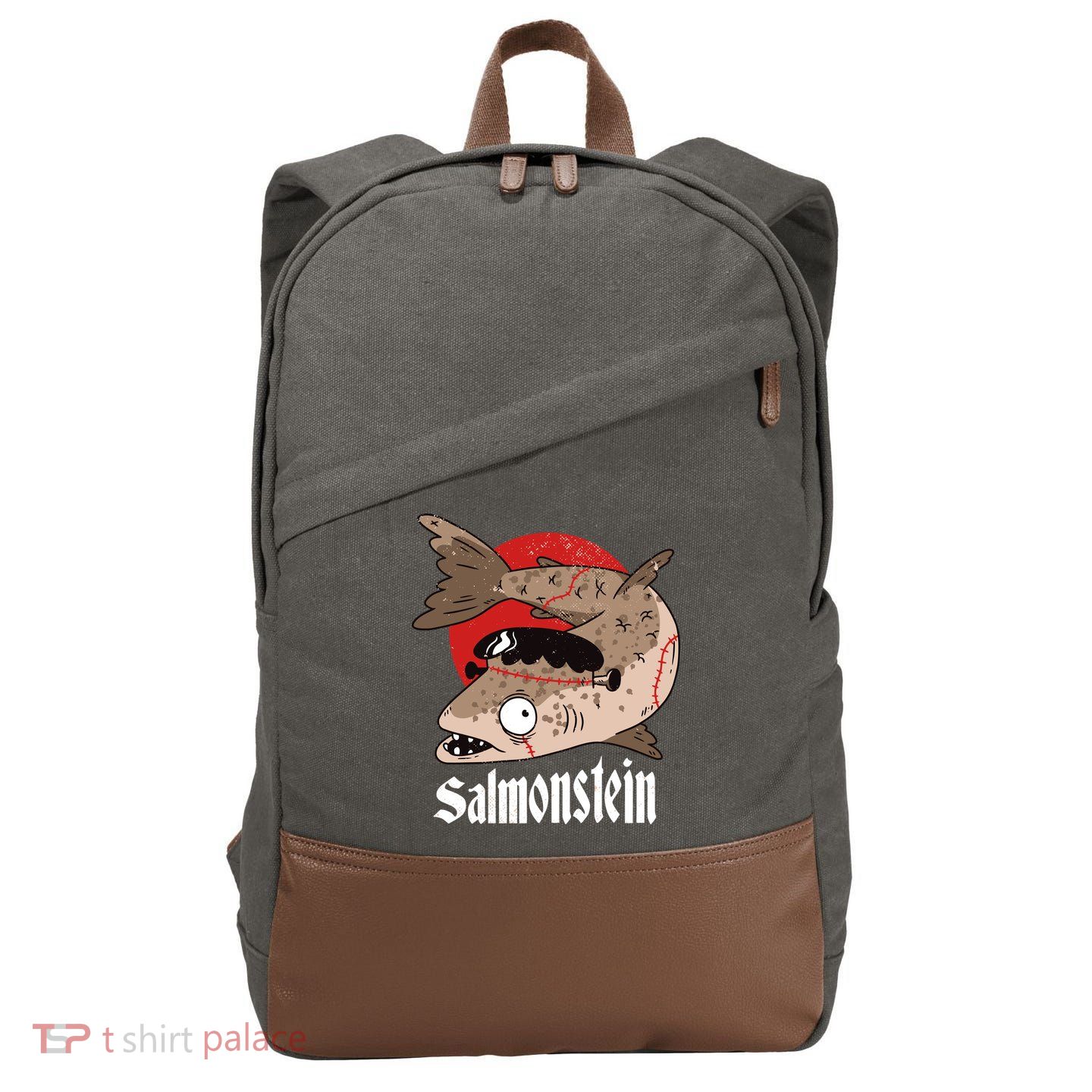 Salmonstein Cotton Canvas Backpack