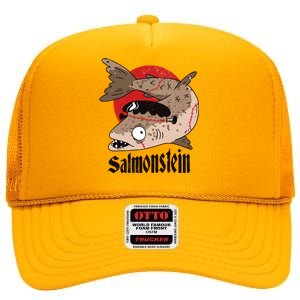 Salmonstein High Crown Mesh Back Trucker Hat