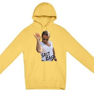 Salt Bae Funny Photo Meme Premium Pullover Hoodie