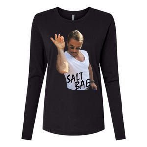 Salt Bae Funny Photo Meme Womens Cotton Relaxed Long Sleeve T-Shirt