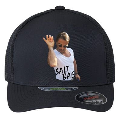 Salt Bae Funny Photo Meme Flexfit Unipanel Trucker Cap