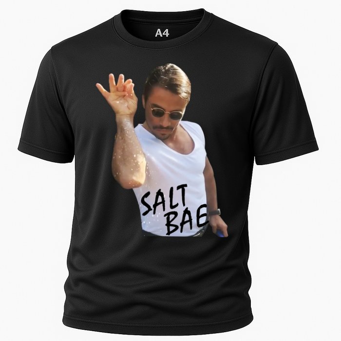 Salt Bae Funny Photo Meme Cooling Performance Crew T-Shirt