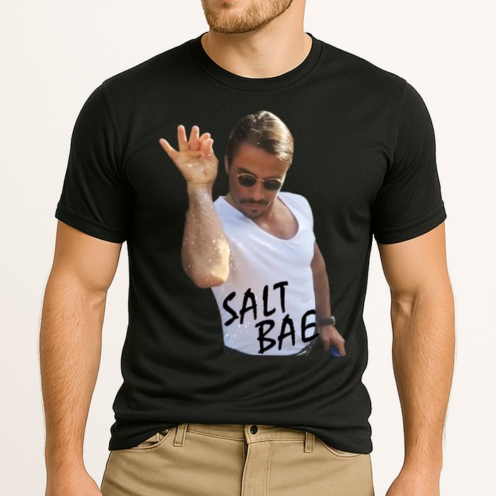 Salt Bae Funny Photo Meme Cooling Performance Crew T-Shirt