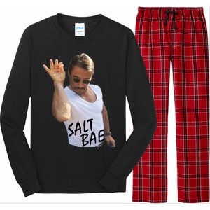 Salt Bae Funny Photo Meme Long Sleeve Pajama Set