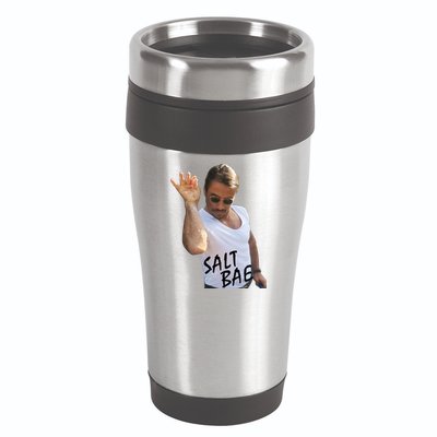 Salt Bae Funny Photo Meme 16oz Travel Tumbler