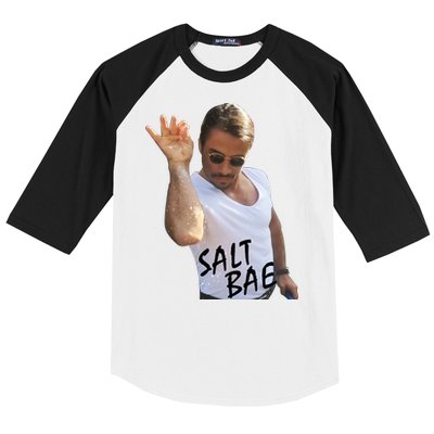 Salt Bae Funny Photo Meme Baseball Sleeve Shirt