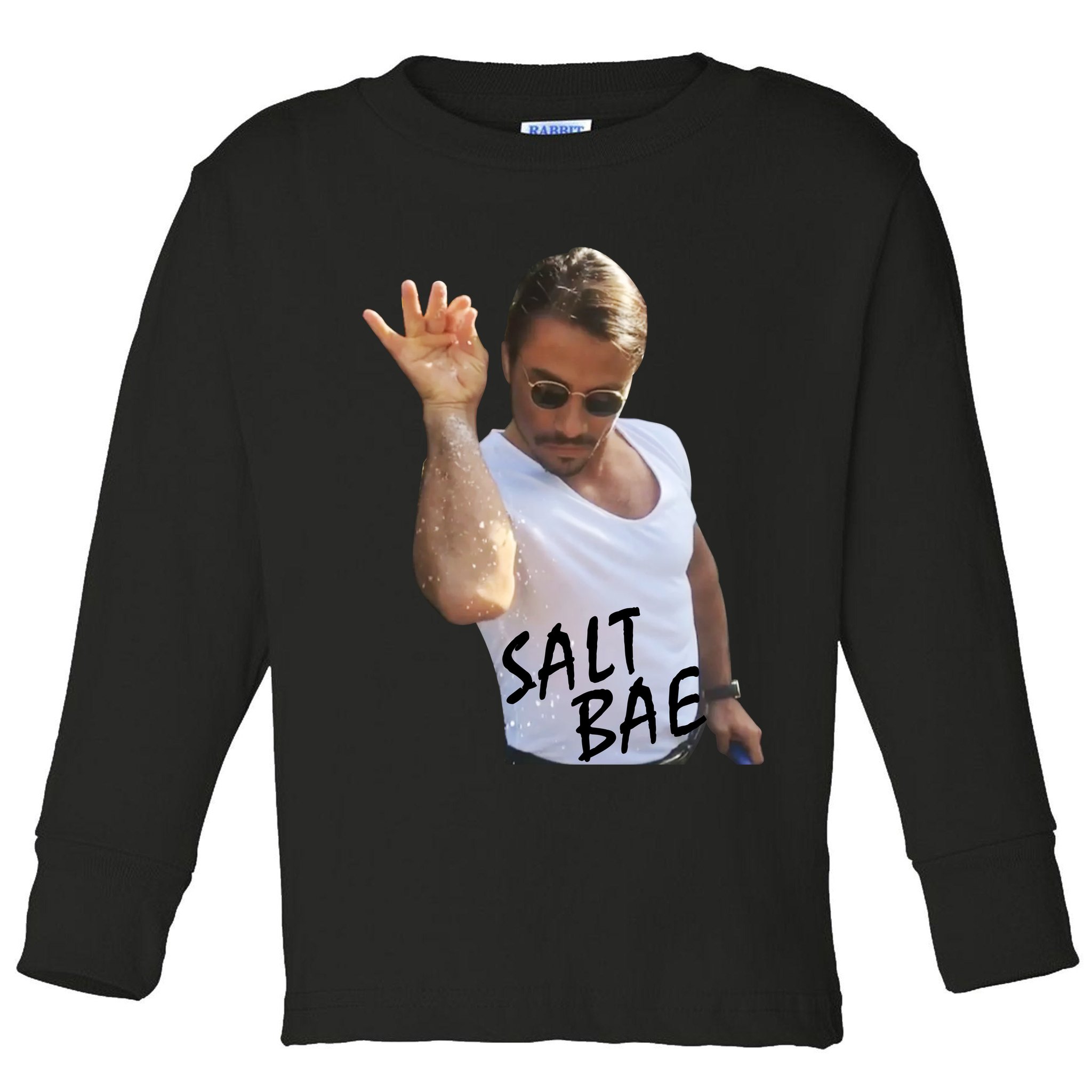 Salt Bae Funny Photo Meme Toddler Long Sleeve Shirt
