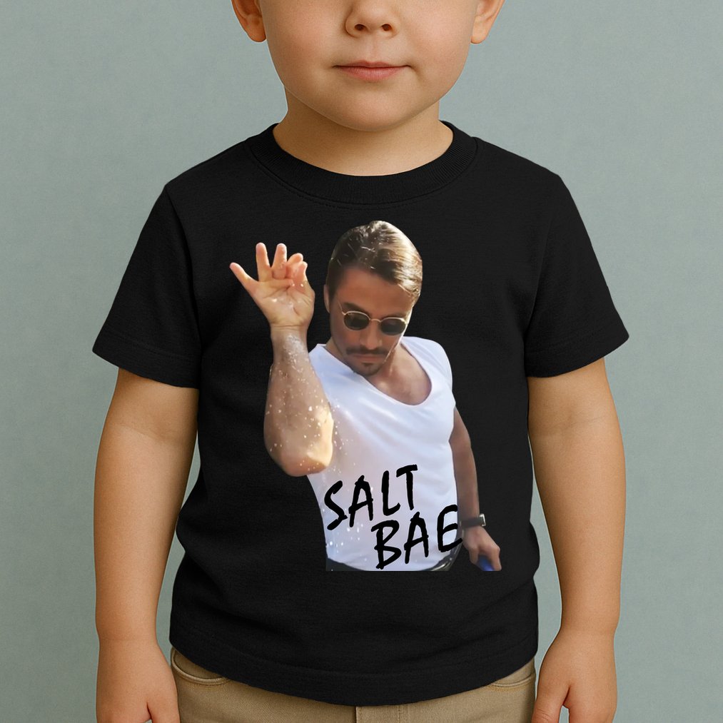 Salt Bae Funny Photo Meme Toddler T-Shirt
