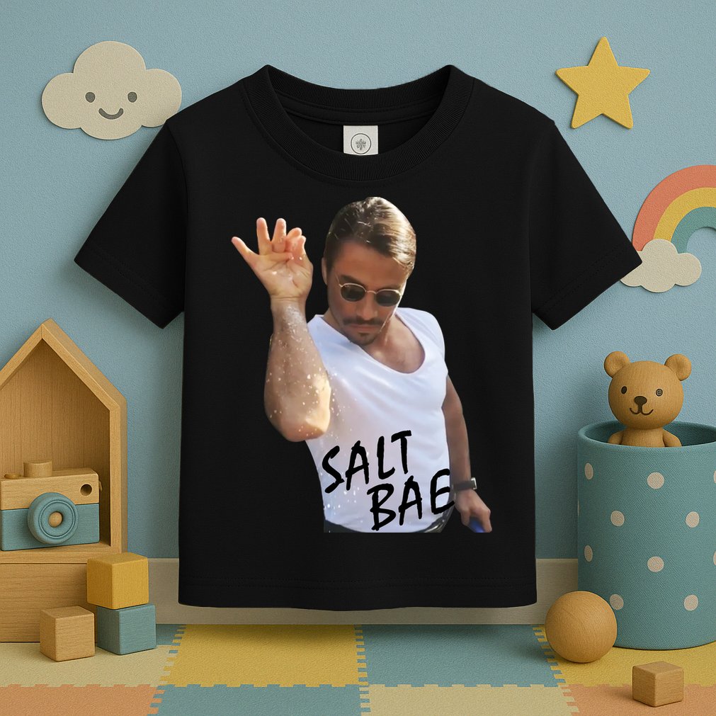 Salt Bae Funny Photo Meme Toddler T-Shirt